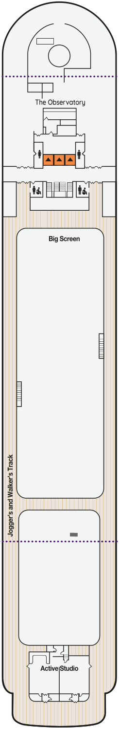 Choose your cabin on Sun Deck             